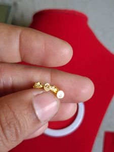 Gold Flower Earrings 18crt