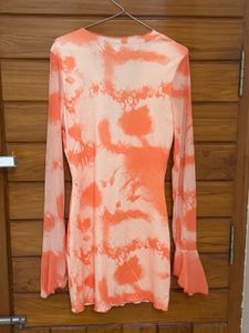 Tie-Dye Mini Dress🧡✨🍑