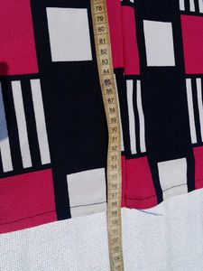 Retro Checkered Maxi Skirt