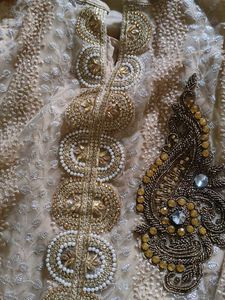 Beige Party Wear Kurti