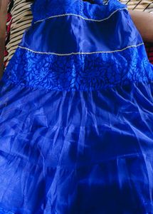 Elegant Blue Party Anarkali Suit