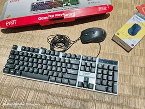 Laptop /Pc Gameing Keyboard RGB Light With Mouse