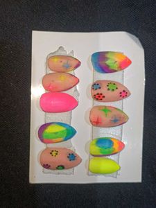 Colorful Press-On Nail Set