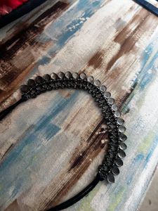 2 Time Imworn Black Polish Oxidised Choker