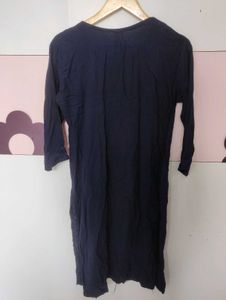 Dark Blue Chikankari Kurti