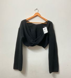 Black Flared Sleeve Bolero