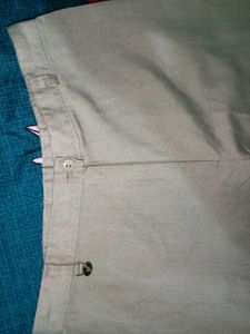 Wide Leg Beige Trousers
