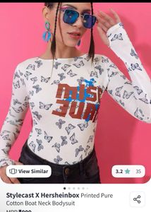 Butterfly Print Bodysuit🦋