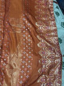Elegant Orange Saree