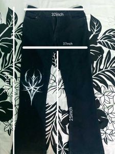 Bootcut Jeans With Handmade Design.