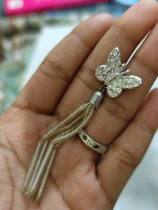 Butterfly Beaded Dangle Earrings