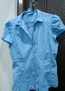 Blue Cotton Shirt