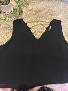 Designer Back Crop Top