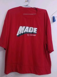Red Graphic T-Shirt,used once