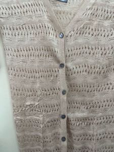 Netted Woolen Shrug