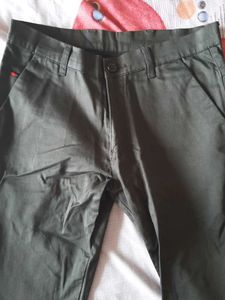 Casual Dark Green Pants