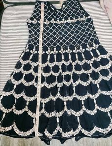Navy Blue Sarara With Dupatta