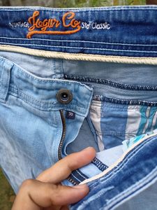 Jogur Brand Mens Light Blue Jeans 30 inch Waist