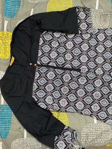 Aurelia Black Shirt Kurti