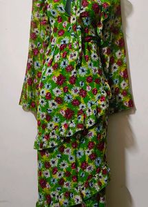 Floral Green Dress