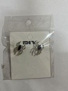 Silver Spider Earrings