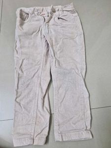 Girl's Light Pink Corduroy Pants