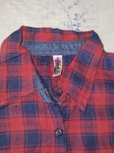 Red &amp; Blue Plaid Shirt