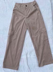 SHEIN Soft Corduroy Cargo Trousers