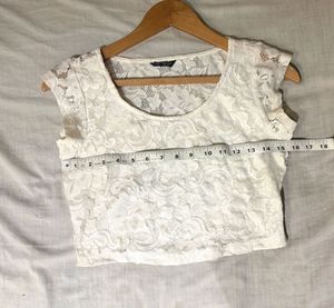 Beautiful Imported Lace Crop Top