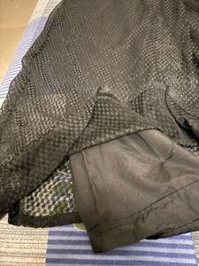 Black Pearl Embellished Leggings And Plazzo