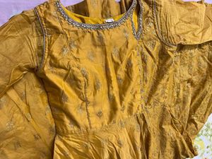 Beautiful Yellow Anarkali Dress