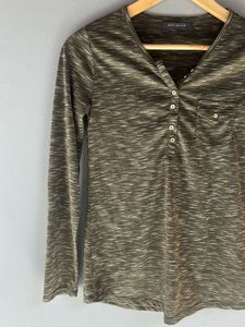 Olive Green Long Sleeve Top