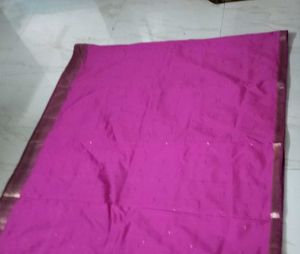 Beautiful Pink Silk Saree