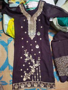 Dark Purple Heavy Work Suit Set