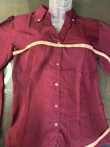Officewear Maroon Soft Shirt