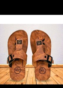 Men&#39;s Synthetic Leather Slippers