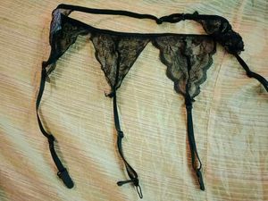 Black Lace Garter Belt