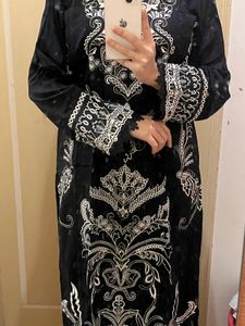 Elegant Black Embroiderd suit
