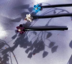 Quilling Tiny  Flower Hair Clips | Handmade|