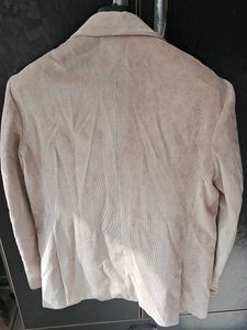 Beige Corduroy Blazer