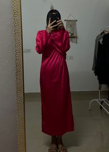 H&amp;M Draped Satin dress