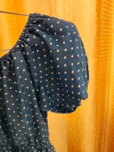 Polka Dot Off-Shoulder Dress