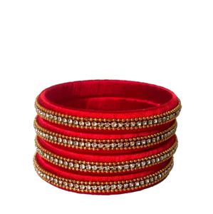 Silk Thread Bangles Set