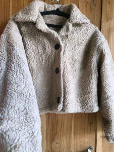 Cozy Beige Teddy Jacket