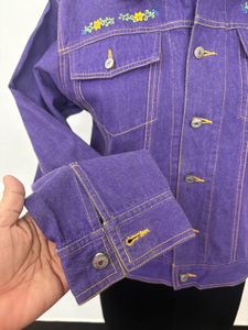 Vintage Purple Denim Jacket