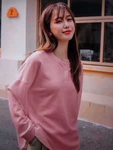 Pink Ribbed Long Sleeve Top