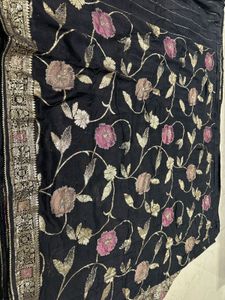 Black Georgette Saree
