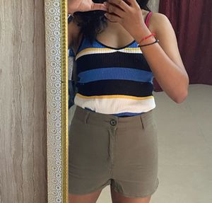 Ribbed Noodle Strap Top ✨