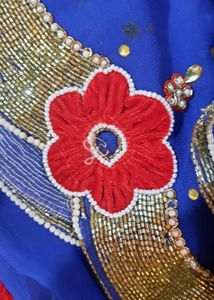 Elegant Blue Saree- Party Wear - Fancy