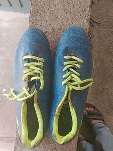 Blue Nivia Football Cleats